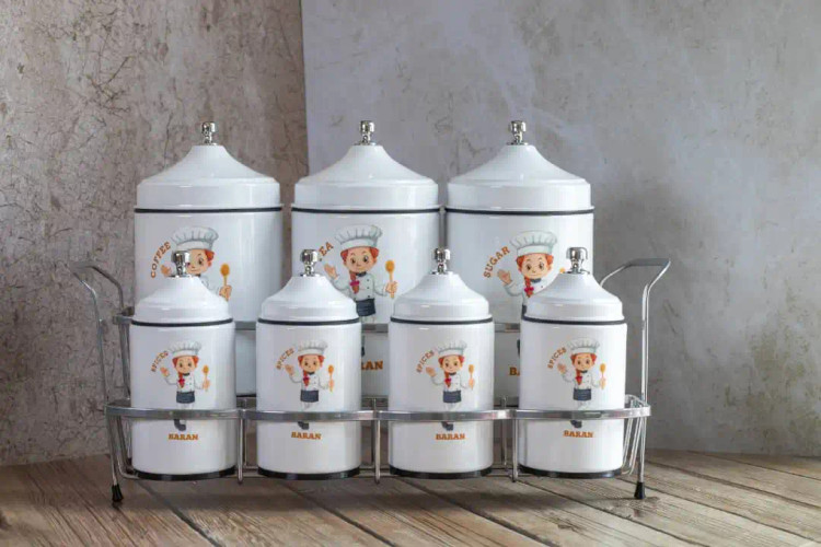 پاسماوری 7 پارچه با طرح پسر سر آشپز