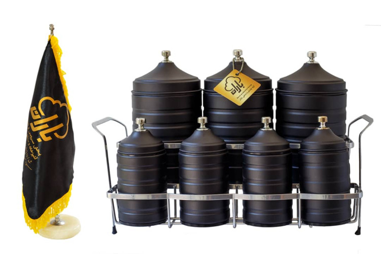 پاسماوری 7 پارچه مدرن با مشکی